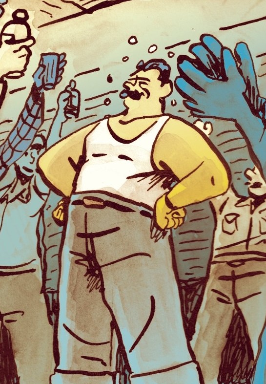 "Illustration de Hemingway, la jeune fille et la mer"